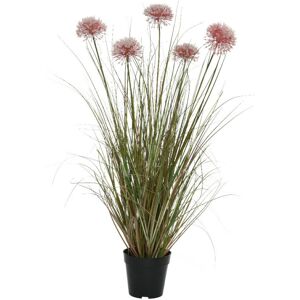 NOSENVIESDECO Plante Artificielle Allium Rose En Pot Plastique - ø 40 x 90 cm - Nos Envies Déco - Vert - Publicité