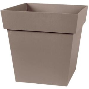 - Pot carré Toscane - Taupe - 87 l - 50 cm