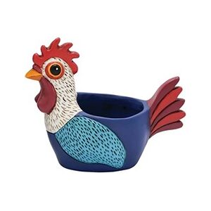 ENESCO Cache Pot de Fleurs Allen Designs - Coq - Hauteur 12 cm - Largeur 14 cm - Profondeur 7 cm - Publicité