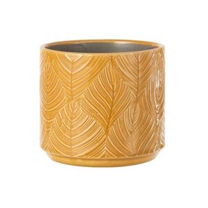 Jolipa Cache Pot de Fleur Ocre Charmille - Hauteur 15 cm - Diamètre 17.5 cm - Publicité