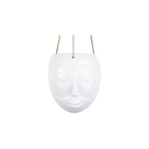 Present Time - Cache-pot design suspendu Mask - H. 21 cm - Blanc - Mask - Publicité