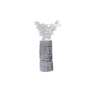 Sweeek Cache pot figurine Aztèque porte plante statuette en magnesia H46cm - Publicité