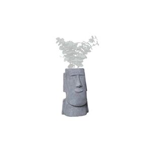 Sweeek Cache pot figurine Aztèque porte plante statuette en magnesia H425cm - Publicité