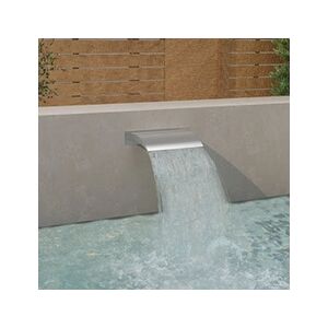 VIDAXL Fontaine de piscine argenté 45x26x13 cm acier inoxydable - Publicité