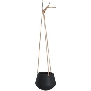 Cache-Pot Design Suspendu Small Skittle - H. 66 Cm - Noir - Publicité