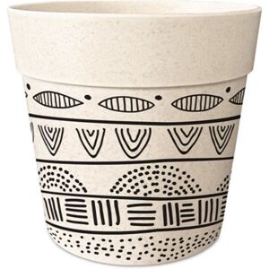 Cache Pot En Bambou Motif Ethnique 12 Cm - Publicité