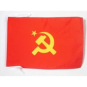 AZ FLAG Drapeau URSS Logo Central 45x30cm PAVILLON Communiste Russie 30 x 45 cm Haute qualité - Publicité