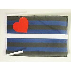 AZ FLAG Drapeau Arc-en-Ciel Leather 45x30cm PAVILLON Bondage SM Arc en Ciel Rainbow 30 x 45 cm Haute qualité - Publicité