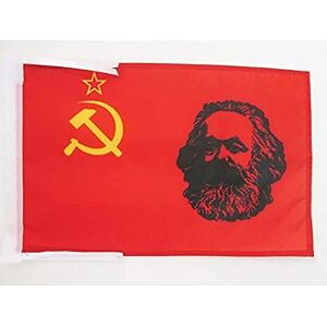 AZ FLAG Drapeau URSS avec Marx 45x30cm PAVILLON du marxisme marxiste 30 x 45 cm Haute qualité - Publicité