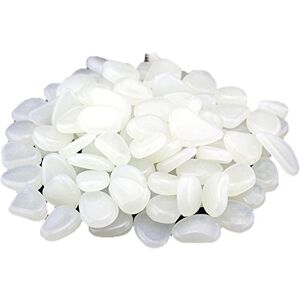 Momola_ Home Momola Pierres Lumineuses 50Pcs, Galets Colorés Noctilucent Stones, Gravier Lumineux de Pavés pour Herbe de Jardin, Décoration de Récipient de Poissons D'aquarium (E) - Publicité