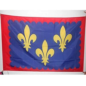 AZ FLAG Drapeau Province D'Anjou 150x90 cm Drapeau Angers France 100% Polyester avec Fourreau et cordelette Pavillon 110 g - Publicité