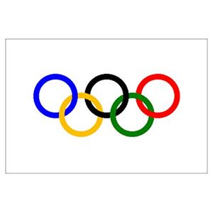 Savent , Jeux olympiques – Drapeau du Comité international – 7 x 11 cm - Publicité