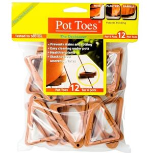 Bosmere Pot Toes Pack of 12 Terra-Cotta - Publicité