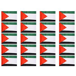 coserori Lot de 20 drapeaux nationaux de la Palestine 152 x 91 cm - Publicité