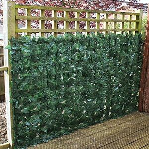 True Products Ivy 1 x 3 m Feuilles de lierre de dépistage artificielle haie Panneaux sur rouleau de confidentialité Clôture de jardin – Vert - Publicité