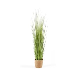 Oviala Business Plante artificielle en pot Herbe Folle Miscanthus 155cm