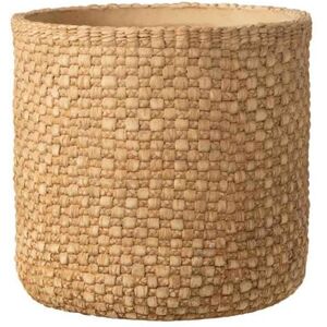 Non communiqué Cache-Pot Déco en Ciment Woven 27cm Beige Beige - Publicité