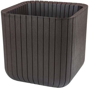 KETER CUBE PLANTER M Pot, 39,5 x 39,5 x 39,5 cm, marron 17201220