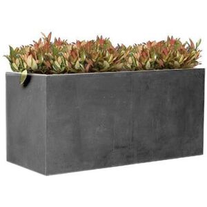 MEGACOLLECTIONS Jardiniere en fibre de terre 100x45xH.45cm gris plomb