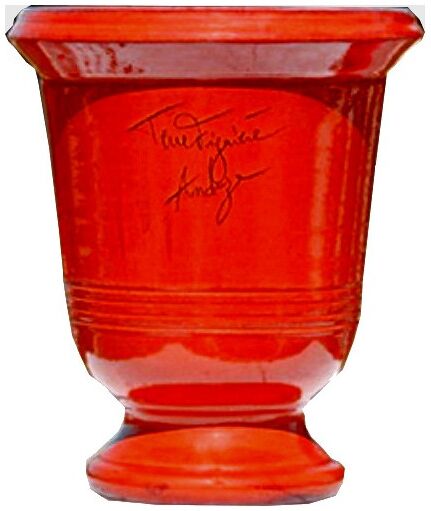 Vase d'Anduze terre cuite Lisse rouge Terre Figuière