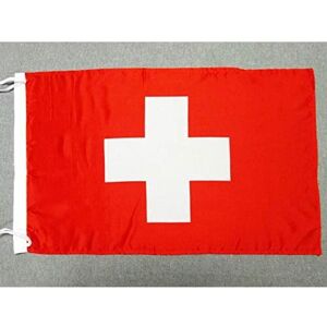 AZ FLAG Bandiera Svizzera 45x30cm - BANDIERINA Svizzera 30 x 45 cm Poliestere Leggero