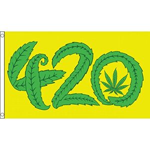 AZ FLAG Bandiera Marijuana 420 It's 5 O'CLOCK Somewhere 150x90cm Bandiera Sono Le 5 90 x 150 cm