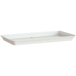 ARTEVASI Sottovaso per vaso da fiori  Capri in polipropilene di colore bianco L 53 x H 4 x P 29 cm