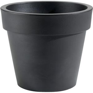 Leroy Merlin Vaso per piante e fiori Super in polietilene nero H 52 cm Ø 60 cm