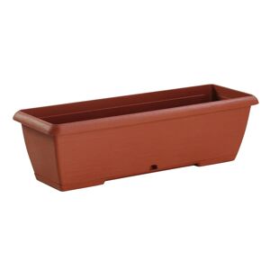 PLASTECNIC Fioriera Cassetta Terrae  in polipropilene terracotta H 16.7 cm L 40 x P 17 cm