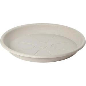 PLASTECNIC Sottovaso per vaso da fiori  Omnia in polipropilene di colore bianco Ø 28 x H 3.7 cm