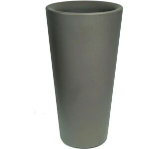 Leroy Merlin Vaso per piante e fiori Dana in polietilene tortora H 78 cm Ø 40 cm