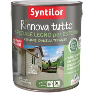 SYNTILOR Vernice da esterno per legno  Rinnova Tutto marrone terracotta opaco, 2.5 l