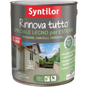 SYNTILOR Vernice da esterno per legno  Rinnova Tutto verde opaco, 2.5 l