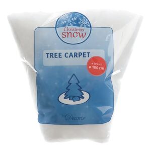 Leroy Merlin Tessuto natalizio Neve decorativa per base albero in poliestere bianco H 0.2 L 100 cm