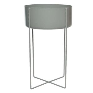 Leroy Merlin Vaso 41 cm in ferro  grigio H