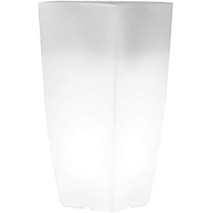 Milani Home Vaso luminoso RGB con pannello solare per esterno giardino multicolor cm 33 x 3 Multicolor 33 x 70 x 33 cm