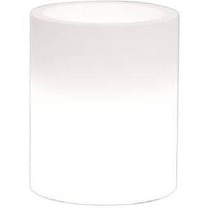 Milani Home Vaso luminoso per esterno giardino con luce bianca cm diametro 40 x 50 h Bianco x 40 x cm