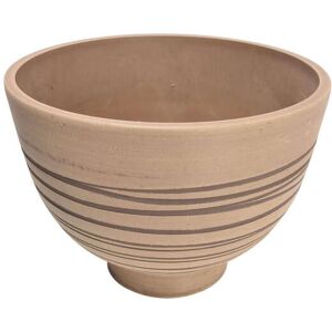 Milani Home Vaso Per Piante Da Esterno Interno Di Design In Fibra Sintetica Resistente Taupe x 28 x cm