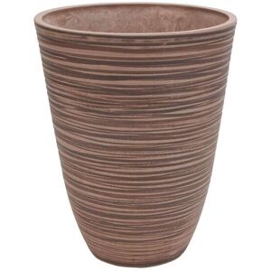 Milani Home Vaso Per Piante Da Esterno Interno Di Design In Fibra Sintetica Resistente Taupe X 36 X Cm