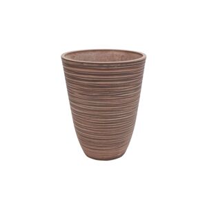 Milani Home Vaso Per Piante Da Esterno Interno Di Design In Fibra Sintetica Resistente Taupe x 46 x cm