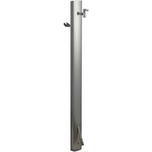 Tecnomat FONTANA IN ALLUMINIO EFFETTO INOX AQUAPOINT STEEL-O CON RUBINETTO E PORTATUBO