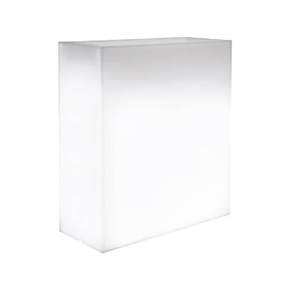 milani home fioriera luminosa da giardino per esterno giardino con luce bianca cm 90 x 30 x bianco 90 x 80 x 30 cm