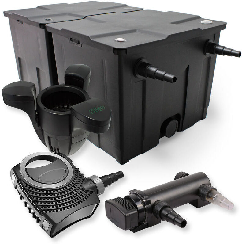 Wiltec - SunSun 2-CameraSet per il filtro 60000l 24W UVC Depuratore per