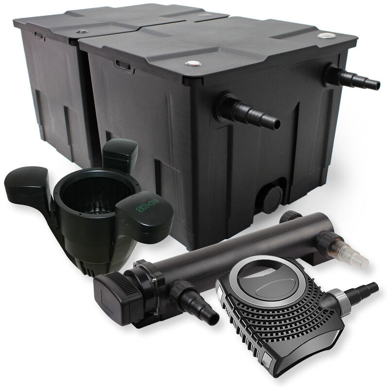 Wiltec - SunSun 2-CameraSet per il filtro 60000l 36W UVC 3er Depuratore