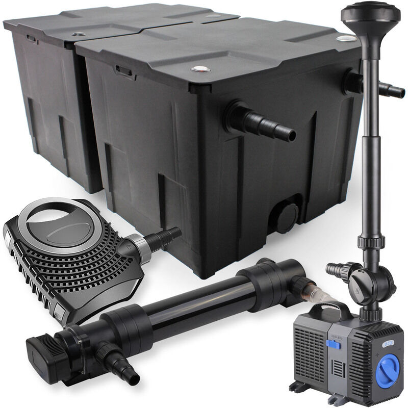 Wiltec - SunSun 2-CameraSet per il filtro 60000l 36W UVC Depuratore per