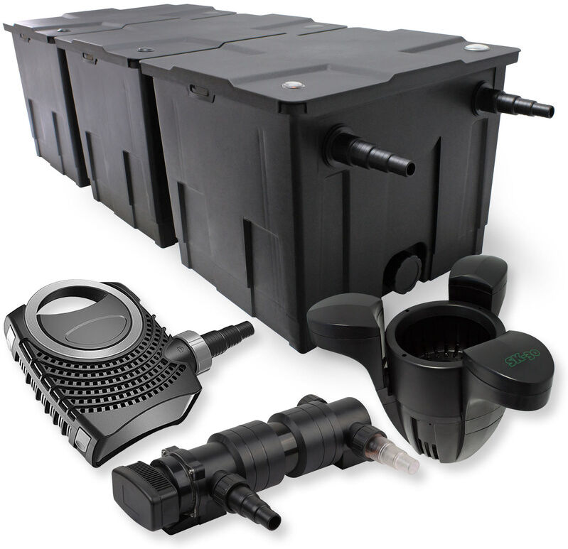 Wiltec - SunSun 3-Camera Set per il filtro 90000l 24W UVC 6er