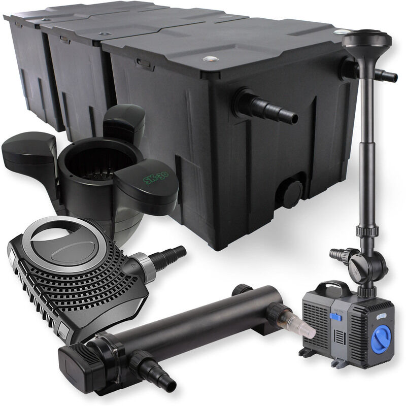 Wiltec - SunSun 3-Camera Set per 90000l 24W UVC Depuratore per stagni