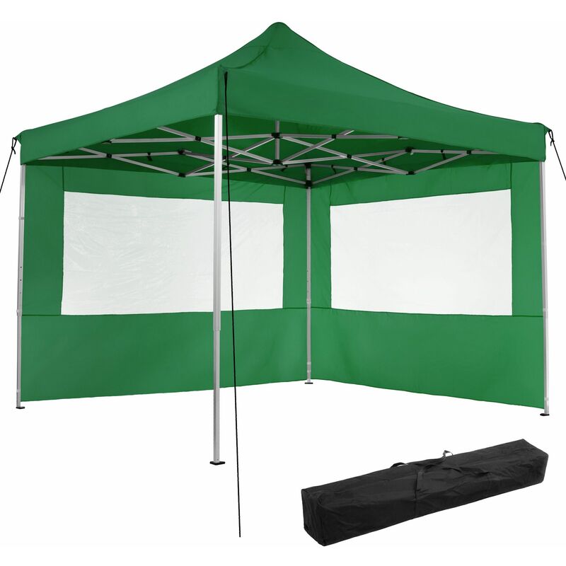 Tectake - Gazebo pieghevole Olivia 3x3 m con 2 elementi laterali