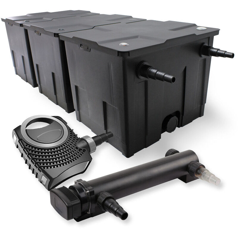 Wiltec - SunSun 3-CameraSet per il filtro 90000l 36W UVC 6er Depuratore