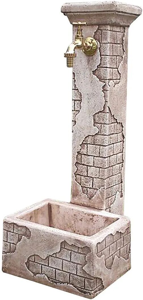 Fontana Del Borgo Tufo 28x38x73 Cm (Lxpxh) Peso 34 Kg